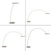 Illuminazione Paul Neuhaus Loop-Bow Lampada da terra, Lampade ad arco LED Bronzo, 2-Luci