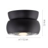 Illuminazione Paul Neuhaus Move Plafoniera LED Nero, 1-Luce