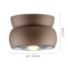 Illuminazione Paul Neuhaus Move Plafoniera LED Bronzo, 1-Luce