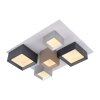 Illuminazione Paul Neuhaus Manhattan Plafoniera LED Grigio, 1-Luce, Telecomando