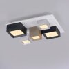 Illuminazione Paul Neuhaus Manhattan Plafoniera LED Grigio, 1-Luce, Telecomando