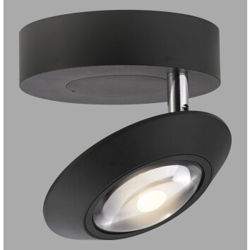 Illuminazione Paul Neuhaus Oculis Plafoniera LED Nero, 1-Luce