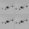 Illuminazione Leuchten Direkt JARIK Plafoniera LED Nero, 5-Luci