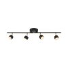 Illuminazione Leuchten Direkt JARIK Plafoniera LED Nero, 5-Luci