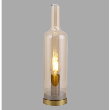 Illuminazione Leuchten Direkt BOTTLE Lampada da tavolo LED Ottone, 1-Luce