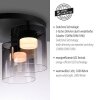 Illuminazione Leuchten Direkt ELIO Plafoniera LED Nero, 3-Luci