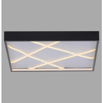 Illuminazione Leuchten Direkt MIKADO Plafoniera LED Nero, 1-Luce
