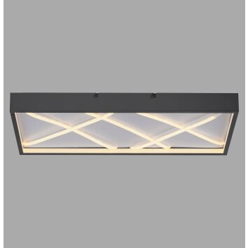 Illuminazione Leuchten Direkt MIKADO Plafoniera LED Nero, 1-Luce