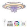 Illuminazione Leuchten Direkt TOLAGO Plafoniera LED Bianco, 2-Luci, Telecomando, Cambia colore
