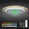 Illuminazione Leuchten Direkt TOLAGO Plafoniera LED Bianco, 2-Luci, Telecomando, Cambia colore