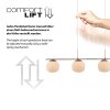 Illuminazione Leuchten Direkt NAMI Lampada a sospensione LED Sabbia, 4-Luci