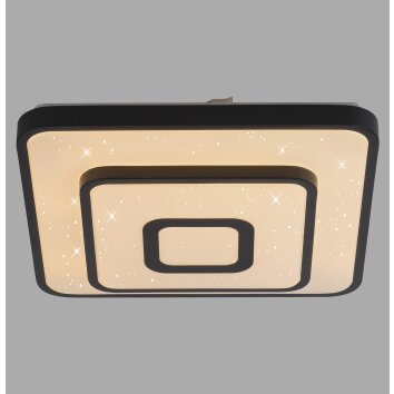 Illuminazione Leuchten Direkt TURANUS Plafoniera LED Nero, 1-Luce