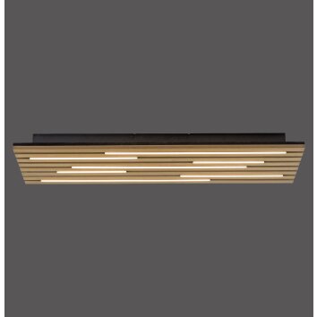 Illuminazione Leuchten Direkt AKUSTIK Plafoniera LED Marrone, Nero, 1-Luce