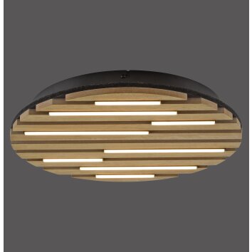 Illuminazione Leuchten Direkt AKUSTIK Plafoniera LED Marrone, Nero, 1-Luce