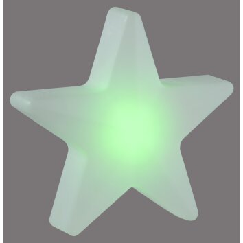 Illuminazione Leuchten Direkt STAR Lampada da tavolo LED Bianco, 1-Luce, Telecomando, Cambia colore