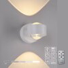 Illuminazione Leuchten Direkt AKKU-CHIA Applique LED Bianco, 2-Luci, Telecomando