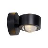 Illuminazione Leuchten Direkt AKKU-CHIA Applique LED Nero, 2-Luci, Telecomando