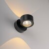 Illuminazione Leuchten Direkt AKKU-CHIA Applique LED Nero, 2-Luci, Telecomando
