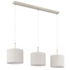 Illuminazione Globo Lighting Deleon Lampadario a sospensione Cromo, Sabbia, 3-Luci