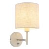 Illuminazione Globo Lighting Deleon Applique Cromo, Sabbia, 1-Luce