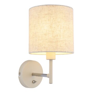 Illuminazione Globo Lighting Deleon Applique Cromo, Sabbia, 1-Luce