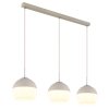 Illuminazione Globo Lighting Ragusa Lampadario a sospensione Cromo, Bianco, 3-Luci