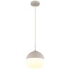 Illuminazione Globo Lighting Ragusa Lampadario a sospensione Cromo, Bianco, 1-Luce