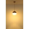 Illuminazione Globo Lighting Ragusa Lampadario a sospensione Cromo, Bianco, 1-Luce