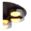 Illuminazione Globo Lighting Higgins Plafoniera Nero, 3-Luci