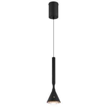 Illuminazione Globo Lighting Lucinda Lampadario a sospensione LED Nero, 1-Luce
