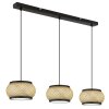 Illuminazione Globo Lighting Bambora Lampadario a sospensione LED Nero, 1-Luce