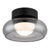 Illuminazione Globo Lighting Carlene Plafoniera LED Nero, 1-Luce