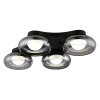 Illuminazione Globo Lighting Carlene Plafoniera LED Nero, 1-Luce