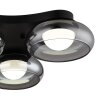 Illuminazione Globo Lighting Carlene Plafoniera LED Nero, 1-Luce