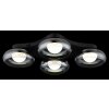 Illuminazione Globo Lighting Carlene Plafoniera LED Nero, 1-Luce