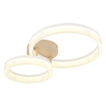 Illuminazione Globo Lighting Zara Plafoniera LED Sabbia, Bianco, 1-Luce