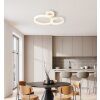 Illuminazione Globo Lighting Zara Plafoniera LED Sabbia, Bianco, 1-Luce