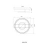 Illuminazione Globo Lighting Zara Plafoniera LED Sabbia, Bianco, 1-Luce