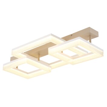 Illuminazione Globo Lighting Zara Plafoniera LED Sabbia, Bianco, 1-Luce