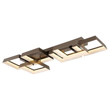 Illuminazione Globo Lighting Syrakus Plafoniera LED Marrone, 1-Luce