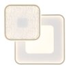 Illuminazione Globo Lighting Mosaiko Plafoniera LED Sabbia, Bianco, 1-Luce, Telecomando