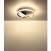 Illuminazione Globo Lighting Constance Plafoniera LED Cromo, Nero, 1-Luce