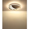 Illuminazione Globo Lighting Constance Plafoniera LED Cromo, Nero, 1-Luce