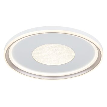 Illuminazione Globo Lighting Eila Plafoniera LED Bianco, 1-Luce, Telecomando