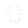 Illuminazione Globo Lighting Kalderon Lampada da terra LED Nero, 1-Luce