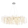 Illuminazione Globo Lighting Kinga Lampadario a corona Argento, 10-Luci