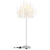 Illuminazione Globo Lighting Kinga Lampada da terra Argento, 5-Luci