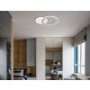 Illuminazione Globo Lighting Mavis Plafoniera LED Bianco, 1-Luce, Telecomando, Cambia colore