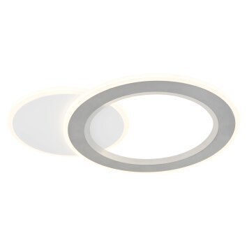 Illuminazione Globo Lighting Mavis Plafoniera LED Bianco, 1-Luce, Telecomando, Cambia colore