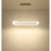 Illuminazione Globo Lighting Laurel Lampadario a sospensione LED Cromo, 1-Luce, Telecomando